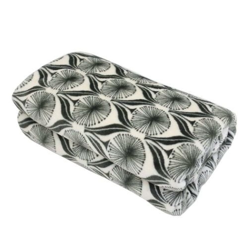 ボア付ブランケット ひざ掛け ロンド アイボリー フレンズヒル ウォーマー雑貨 防寒対策 もこもこ