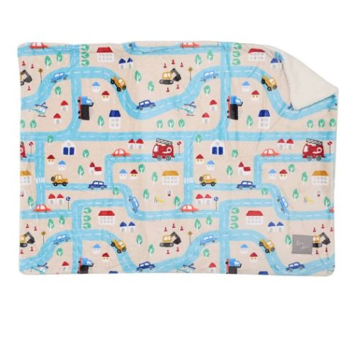 ブランケット デジプリブランケット タウンマップ フレンズヒル 防寒用品
