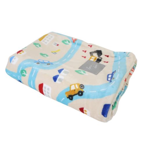ブランケット デジプリブランケット タウンマップ フレンズヒル 防寒用品