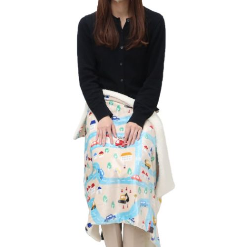 ブランケット デジプリブランケット タウンマップ フレンズヒル 防寒用品