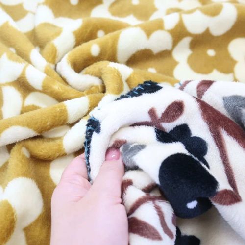 毛布 リバーシブルブランケット シルエットフラワー ナチュナル フレンズヒル ウォーマー雑貨 ひざ掛け