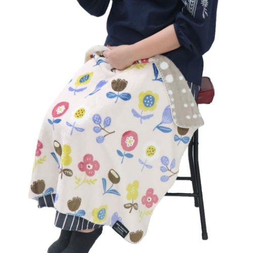 毛布 リバーシブルブランケット ノースガーデン ウォーマー雑貨 ピンク フレンズヒル ひざ掛け 寒さ対策