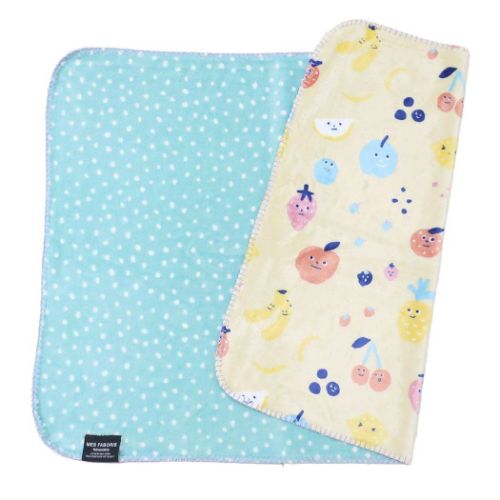 リバーシブルブランケット 毛布 フルーティ イエロー ウォーマー雑貨 フレンズヒル