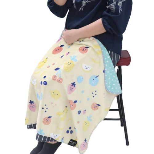 リバーシブルブランケット 毛布 フルーティ イエロー ウォーマー雑貨 フレンズヒル