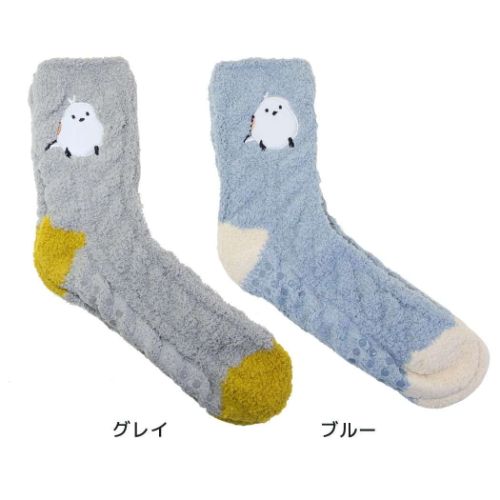 靴下レディース ルームソックス ウォーマー雑貨 アップリケシマダ フレンズヒル 防寒用品