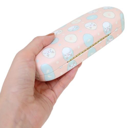 眼鏡ケース クロス付きメガネケース カメオターチャン ピンク ねこ フレンズヒル FRIENDSHILL ハードタイプ プレゼント