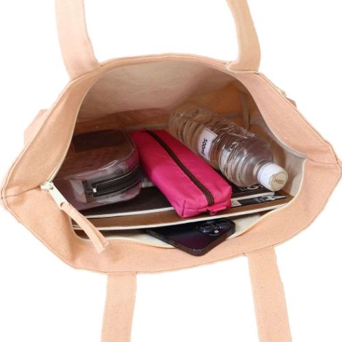 トートバッグ ファスナー付A4トート カメオターチャン ピンク フレンズヒル