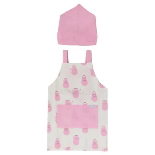 エプロンセット キッズエプロン＆三角巾 Mサイズ BARBAPAPA バーバパパ フレンズヒル FRIENDSHILL 子供 子ども 親子お料理 キッチン用品 キャラクター