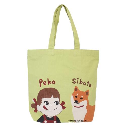 不二家（FUJIYA） 不二家のペコちゃん ファスナー付A4トート トート
