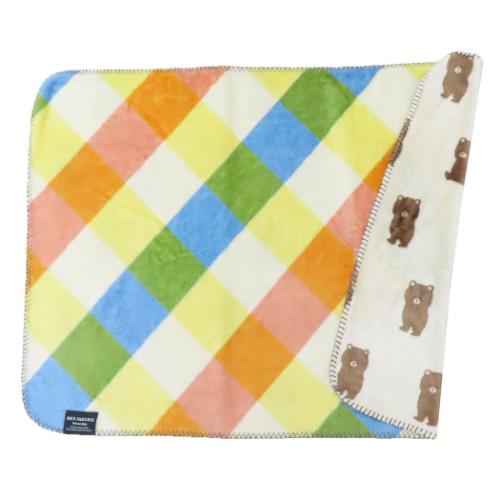 リバーシブルブランケット ひざ掛け毛布 カマッテソフィア アイボリー フレンズヒル