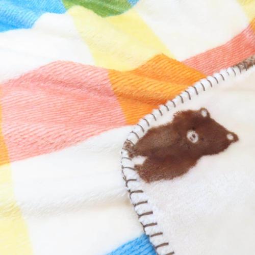 リバーシブルブランケット ひざ掛け毛布 カマッテソフィア アイボリー フレンズヒル