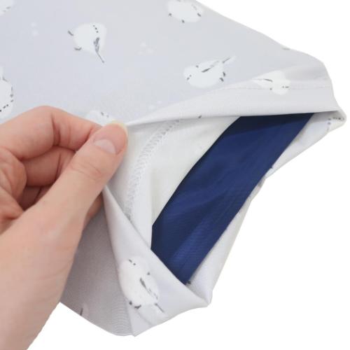 ひんやりジェル枕 枕 ホワホワシマエナガ グレイ フレンズヒル FRIENDSHILL