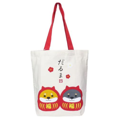 トートバッグ A4トート シバクロダルマ アイボリー フレンズヒル FRIENDSHILL 手提げかばん かわいい
