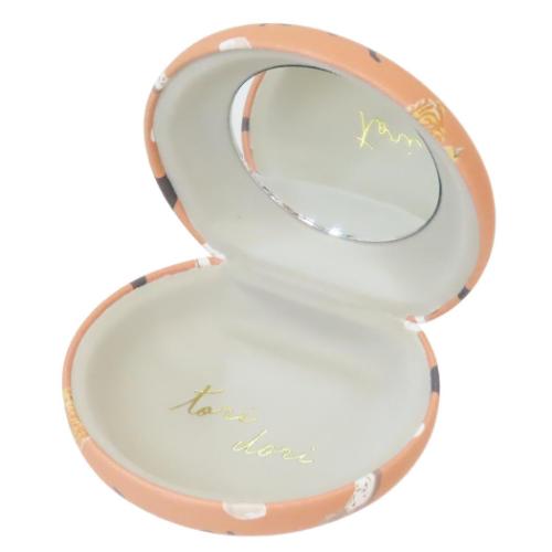 アクセサリー収納 アクセサリーケース メニーキャット オレンジ ねこ フレンズヒル 小物入れ ミラー 鏡付き