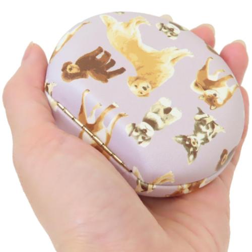 アクセサリー収納 アクセサリーケース メニードッグ グレイ いぬ フレンズヒル 小物入れ ミラー 鏡付き