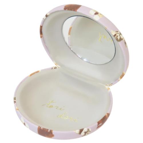 アクセサリー収納 アクセサリーケース メニードッグ グレイ いぬ フレンズヒル 小物入れ ミラー 鏡付き