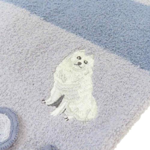 はらまき もこもこ腹巻き ムームーサモエド ブルー