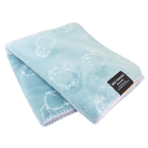 ひざ掛け毛布 リバーシブルブランケット ミネットチェック ミント フレンズヒル