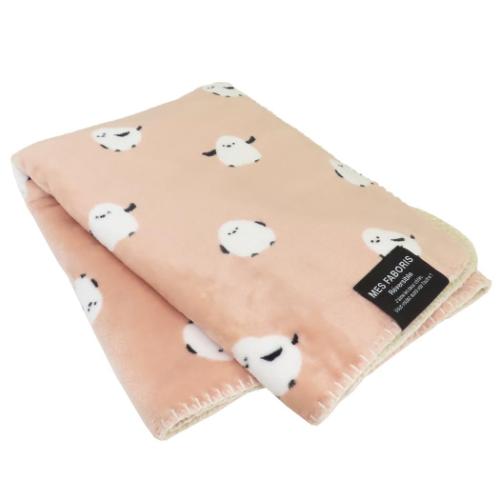 ひざ掛け毛布 リバーシブルブランケット シマスノウ ピンク フレンズヒル ウォーマー雑貨 ひざかけ 寒さ対策