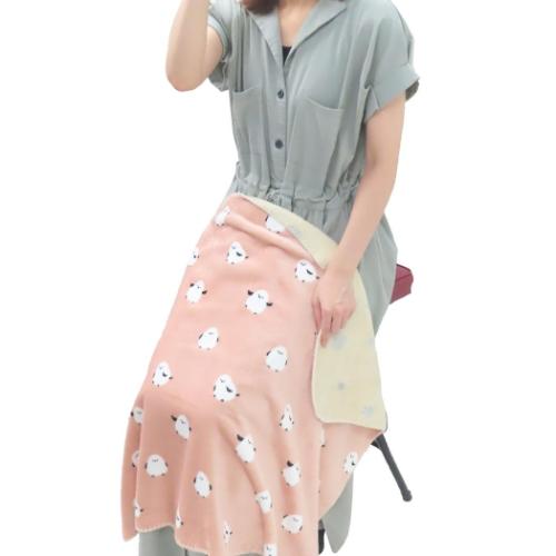 ひざ掛け毛布 リバーシブルブランケット シマスノウ ピンク フレンズヒル ウォーマー雑貨 ひざかけ 寒さ対策
