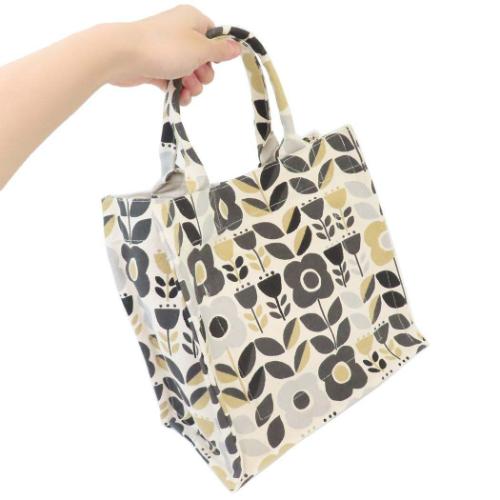 スクエアミニトート ミニトート ブラック ノースクッカ フレンズヒル お弁当バッグ ランチバッグ かわいい