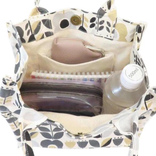 スクエアミニトート ミニトート ブラック ノースクッカ フレンズヒル お弁当バッグ ランチバッグ かわいい