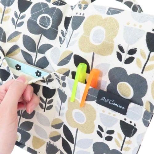 スクエアミニトート ミニトート ブラック ノースクッカ フレンズヒル お弁当バッグ ランチバッグ かわいい