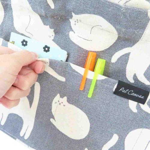 スクエアミニトート ミニトート キッサキャット グレイ フレンズヒル お弁当バッグ ランチバッグ かわいい