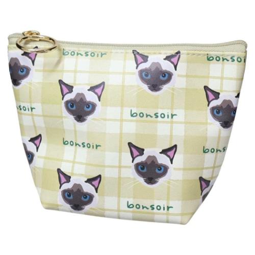 マチ付ポーチ ouaf ouaf＆miaou marche ミニポーチ ねこ フレンズヒル