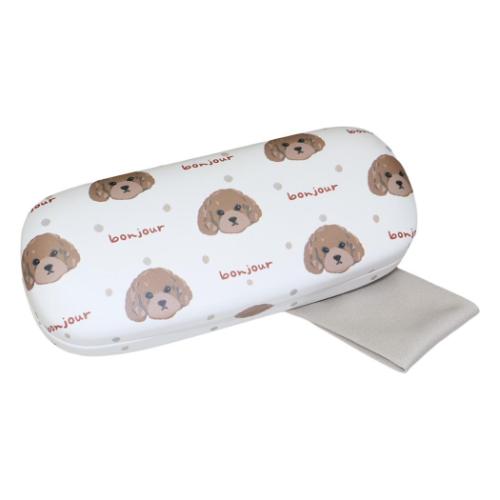 眼鏡ケース ouaf ouaf＆miaou marche クロス付きメガネケース いぬ