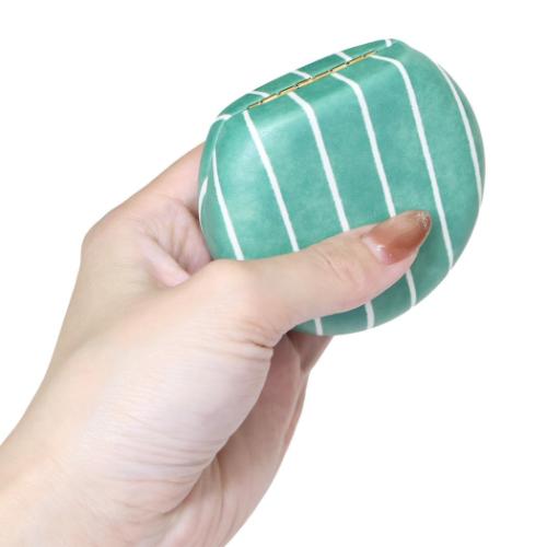 アクセサリー収納 ouaf ouaf＆miaou marche アクセサリーケース フレブルストライプ グリーン いぬ フレンズヒル