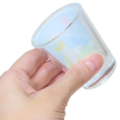 柴田さんの住む東京わさび町 クリアショットグラス ミニグラス にほんのしばたさん いぬ キャラクター グッズ