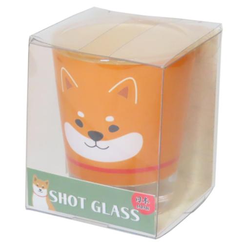 柴田さんの住む東京わさび町 グッズ ミニグラス いぬ キャラクター クリアショットグラス