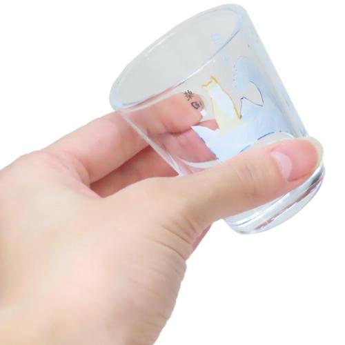 柴田さんの住む東京わさび町 クリアショットグラス ミニグラス おおなみしばた いぬ キャラクター グッズ