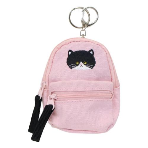 ミニポーチ リュック型ポーチキーホルダー モノ PINK 小物入れ