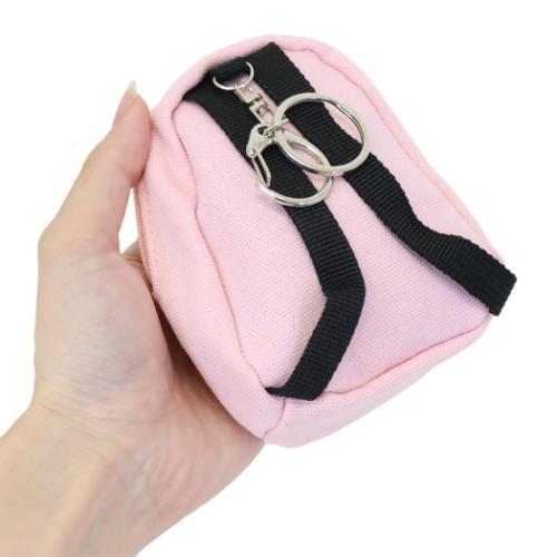 ミニポーチ リュック型ポーチキーホルダー モノ PINK 小物入れ