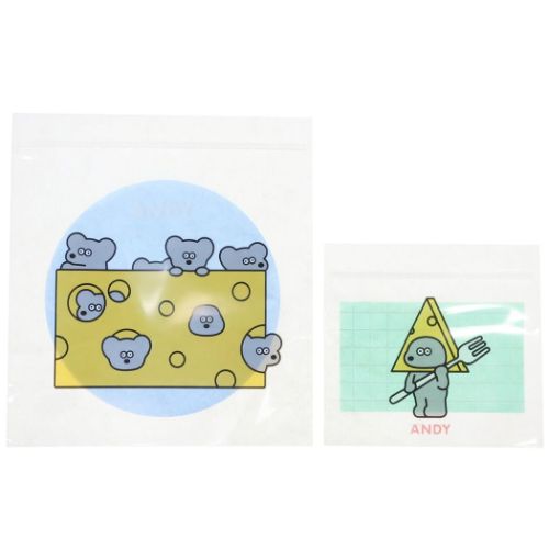 アンディ グッズ 小分けビニール袋 ANDY キャラクター ジッパーバッグセット8枚セット