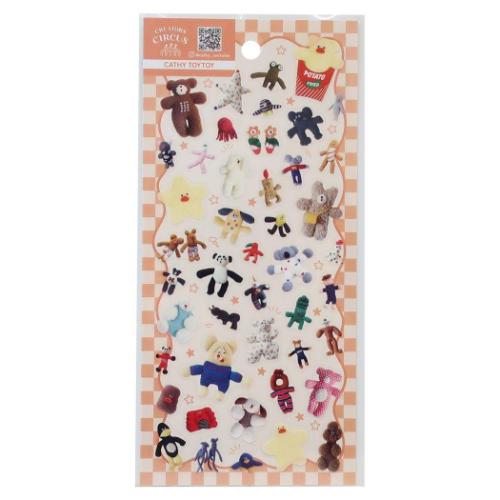 シールシート 透明シール CATHY TOYTOY クリエイターズサーカス フロンティア デコレーション デコシール