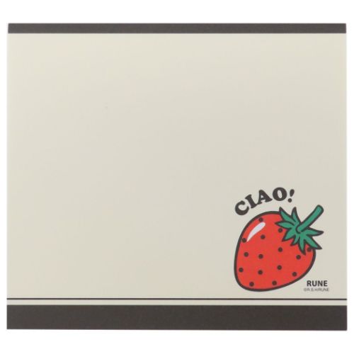 メモ帳 メモパッド 内藤ルネ いちご フロンティア 4柄100枚