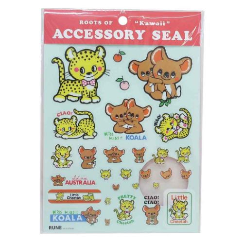内藤ルネ アクセサリーシール シールシート キャラクター アニマル
