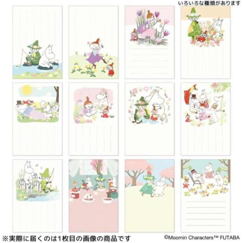POSTCARD 季節のムーミンはがき 1枚入り 北欧 ムーミン 春 フラワー フタバ ポストカード