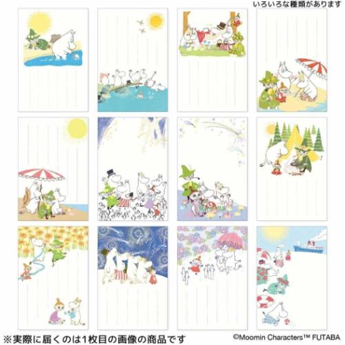 ムーミン グッズ POSTCARD 北欧 キャラクター 季節のムーミンはがき 1枚入り 夏 夏まつり