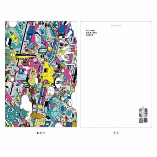 POSTCARD ポストカード 1枚入り ビリケン BILLIKEN CREATORS OSAKA ノダタカヒロ フタバ インバウンド 大阪