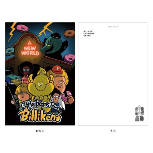 POSTCARD ポストカード 1枚入り ビリケン BILLIKEN CREATORS OSAKA ウラタスパンコール フタバ インバウンド 大阪