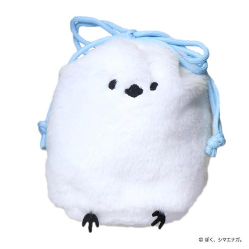 もふもふ巾着袋 ぼく、シマエナガ きんちゃく フタバ グッズ
