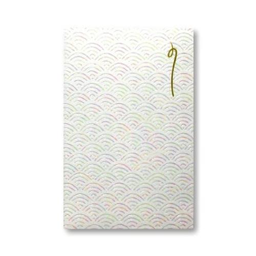 ポチ袋 ROKKAKU 箔ぽち袋 メッセージカード付き 伝統柄 3セット入り なみ フタバ 和柄 箔押し