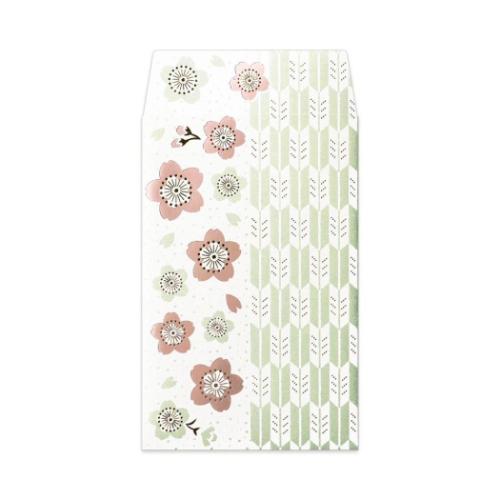 箔ぽち袋 やまとなでしこ 2枚入り ROKKAKU ポチ袋 フタバ 桜 グッズ