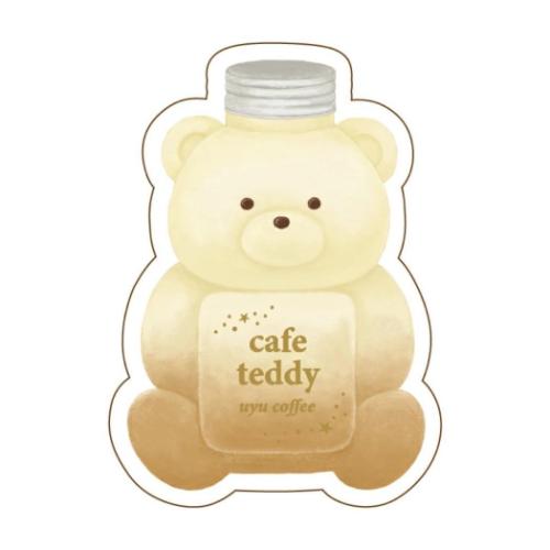 ステッカー ダイカットステッカー ウユ ROKKAKU x cafe teddy フタバ