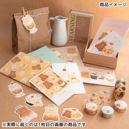 ステッカー ダイカットステッカー ウユ ROKKAKU x cafe teddy フタバ