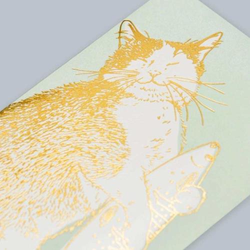 ぽち袋 2枚入り ROKKAKU x 365Cat Art ポチ袋 ねこ フタバ Cat Art Collection happiness グッズ